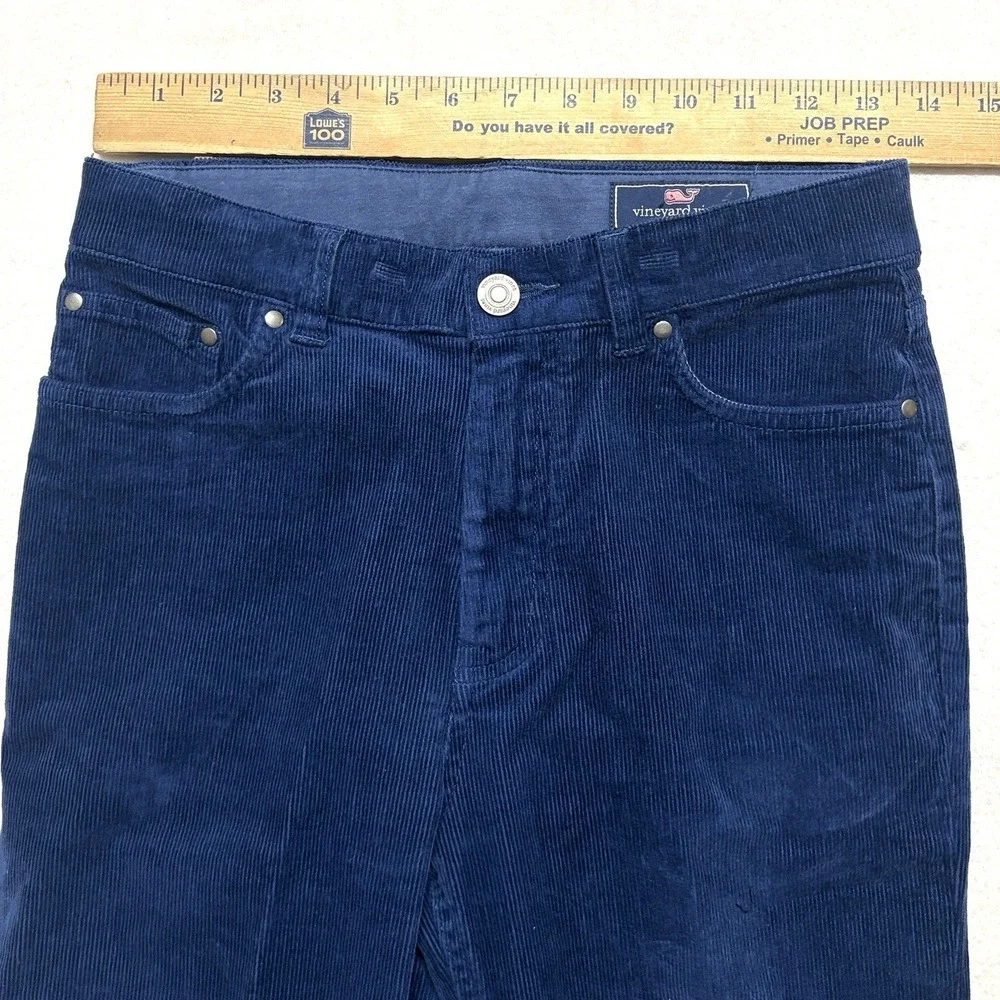 Vineyard Vines Boys Corduroy Pants Navy Blue Stretch Whale Preppy 5 Pocket 12